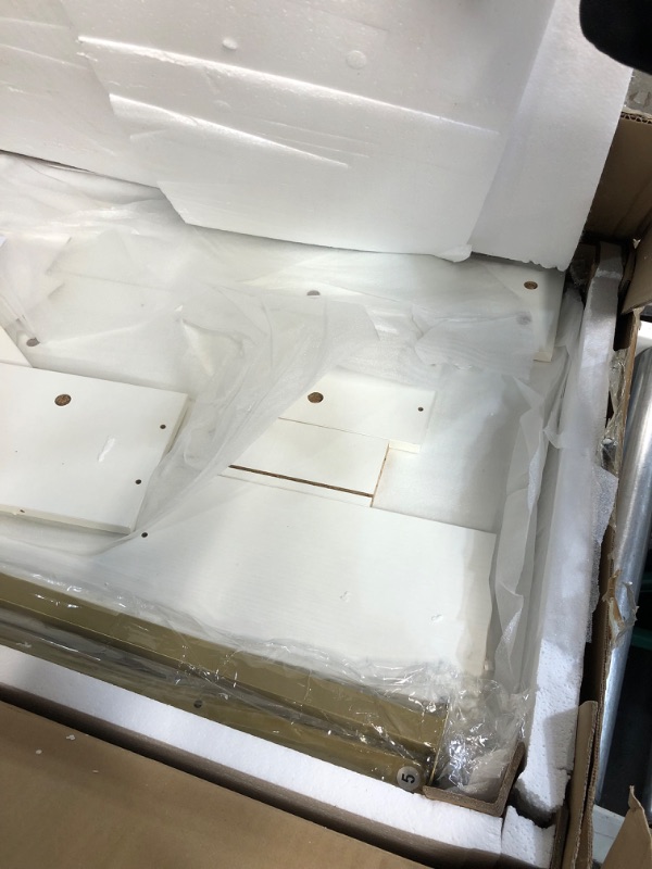 Photo 1 of SUPERJARE Vanity Desk with Drawers, 47 inch Computer Desk