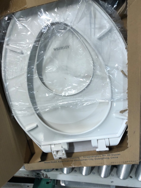 Photo 1 of (READ FULL POST) WSSROGY Elongated Toilet Seat with Built in Potty Training Seat