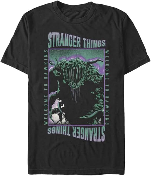 Photo 1 of Stranger Things Men's Big & Tall Monster Things Short Sleeve Tee 3xl
