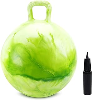 Photo 1 of Ahebe Hopper Balls, Hopping Toys for Kids,20inch Jumping Balls,Bouncing Balls with Handle,Bouncy Balls Hoppity Hop Ball,Great Gift for Kids Aged 8-12 Years,W/Pump (Green, 20Inch) 20Inch Green