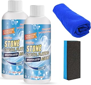 Photo 1 of Stone Crystal Plating Agent, Nano Stone Crystal Plating Agent, Marble Cleaner and Polish, Nano Crystal Plating Agen for Kitchen,Cleaning Stains, Brightener (2pcsx100ml)