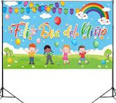 Photo 1 of Feliz Dia Del Niño Backdrop Mexico Backdrop for Kids Decorations 7x5ft in School Party Decorations Mexico Children Day Backdrop Party Decorations