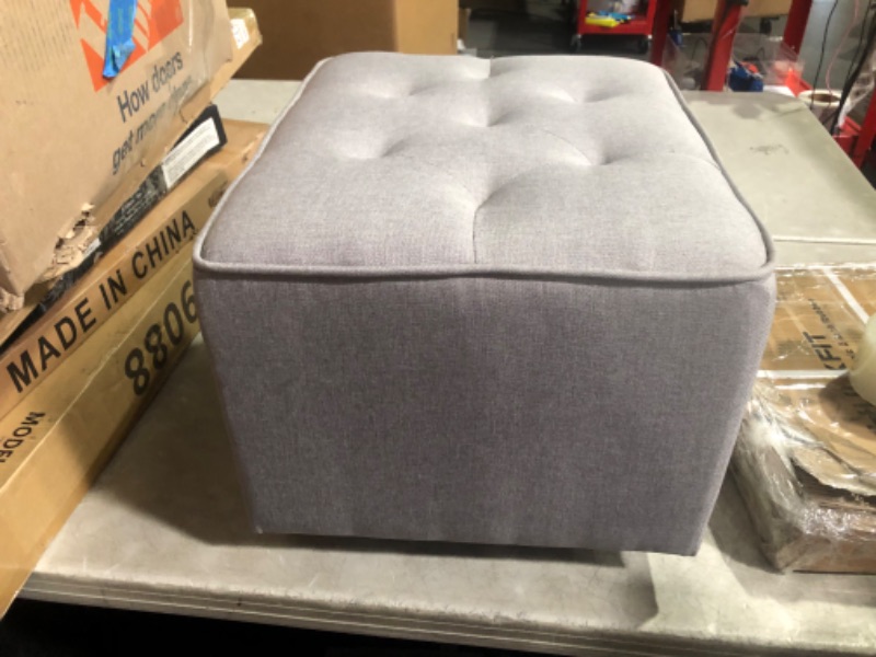 Photo 2 of ***USED - NO PACAKGING - SEE PICTURES***
Delta Children Diamond Tufted Gliding Ottoman, French Grey