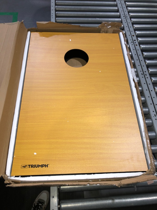 Photo 2 of (NON-REFUNDABLE) Triumph Premium 2x3 Cornhole Set - Includes 2 Portable, Scratch Resistant Bag Toss Boards and 8 Cornhole Bags