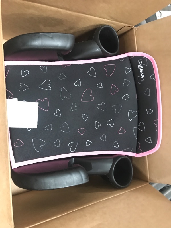 Photo 2 of Evenflo GoTime No Back Booster Car Seat (Amore Pink)
