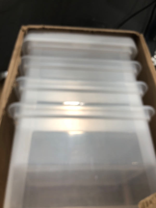 Photo 1 of 4 Clear Small Storage Containers