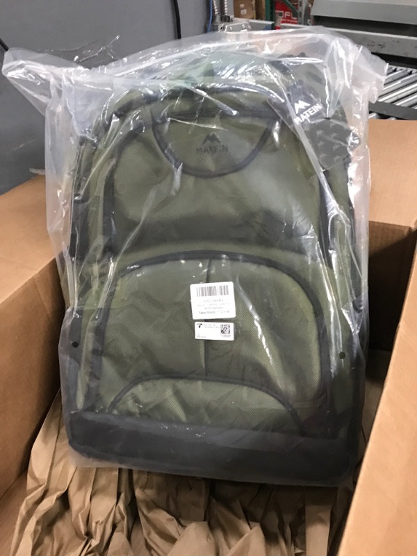 Photo 1 of MATEIN Rolling Backpack, 17 Inch Travel Laptop Backpacks with Wheels, Water Resistant Large Roller Carry On Luggage Wheeled Backpack, Trolley Overnight Suitcase Business College Computer Bag, Green 17-inch Green