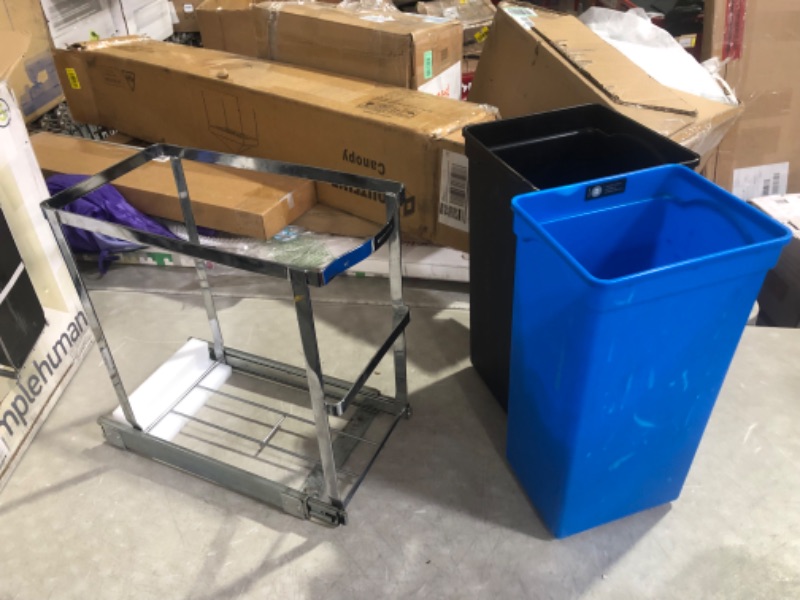 Photo 1 of ***HEAVILY USED - DIRTY - SEE PICTURES***
simplehuman Pull-Out Trash Can Recycler, 9.3 Gallons
