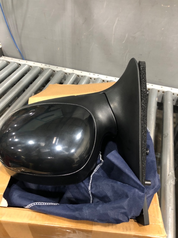 Photo 2 of Driver Side Mirror for Ford F150, F250 LD Pick-Up, Black, w/PTM Cover, Foldaway, Manual (Will not fit on Crew Cab Models) Driver Side (LH)