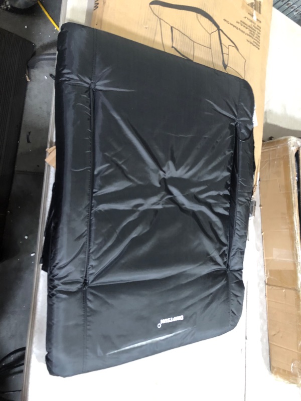 Photo 3 of ***DAMAGED - SLASHED - SEE PICTURES - UNABLE TO VERIFY FUNCTIONALITY***
Driftsun Heated Extra Wide Stadium Seats with Back Support, Heated Bleacher Seat, Padded Heated Stadium Seats with Backs, Waterproof Heated Chairs Outdoor Sports Expanded Width Black 