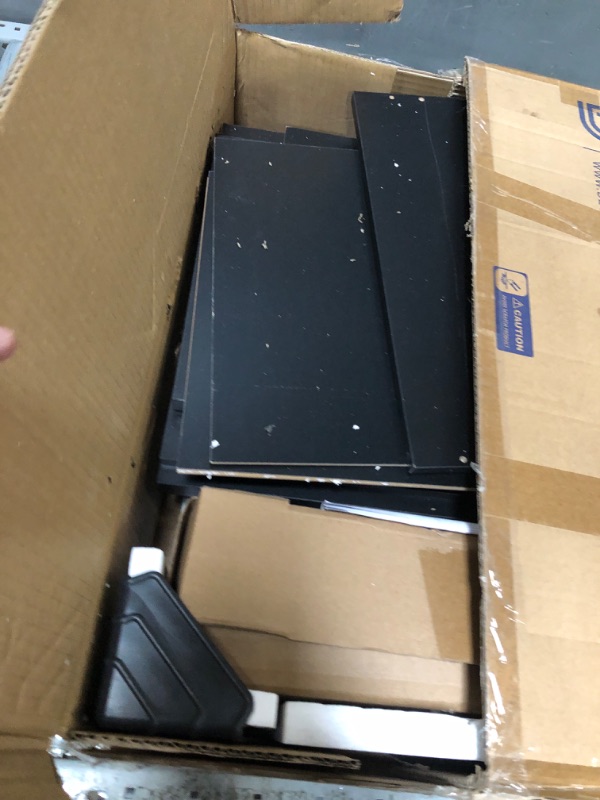 Photo 1 of DEVAISE 2 Drawer Wood File Cabinet, Mobile Lateral Filing Cabinet with Storage, Letter Legal Size, White 15.7"D x 18.1"W x 26.6"H Black