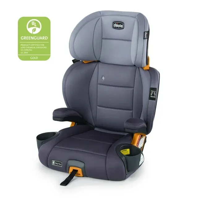 Photo 1 of Chicco KidFit ClearTex Plus 2-in-1 Belt-Positioning Booster Car Seat, Backless and High Back Booster Seat, for Children Aged 4 Years and up and 40-100 lbs. | Reef/Navy KidFit Plus with ClearTex® No Chemicals Reef