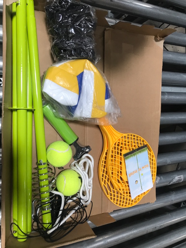 Photo 1 of *Picture for Reference*
Tetherball Tennis&Tetherball Set,Tetherball Equipment with Pole for Backyard and Outdoor,with 6.7 Feet Adjustable Height Pole,2 Tennis Balls with Rope,2 Rackets
