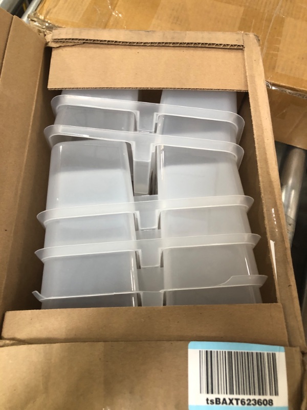 Photo 1 of Clear Portable Plastic Storage Caddy 6-Pack for Classrooms, Kids Room, and Office Organization, 3 Compartments