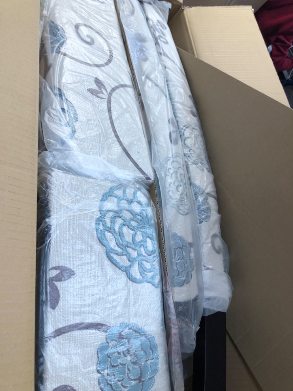 Photo 2 of **UNKNOWN IF MISSING PARTS/HARDWARE** Christopher Knight Home Pertica Fabric Dining Chairs, 2-Pcs Set, White and Blue Floral & Ippolito Fabric Pillow, White and Blue Floral Dining Chairs + Pillow