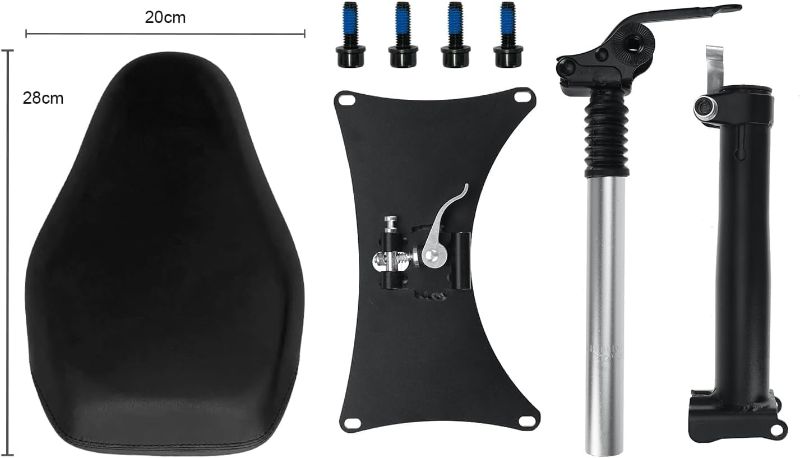 Photo 1 of Foldable Saddle Seat Widened Seat with Height Adjustable Shock Absorber, ONLY for Adult Electric Scooter GT2