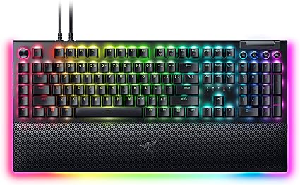 Photo 1 of ***NOT FUNCTIONAL - SEE COMMENTS***
Razer BlackWidow V4 Pro Wired Mechanical Gaming Keyboard: Green Mechanical Switches