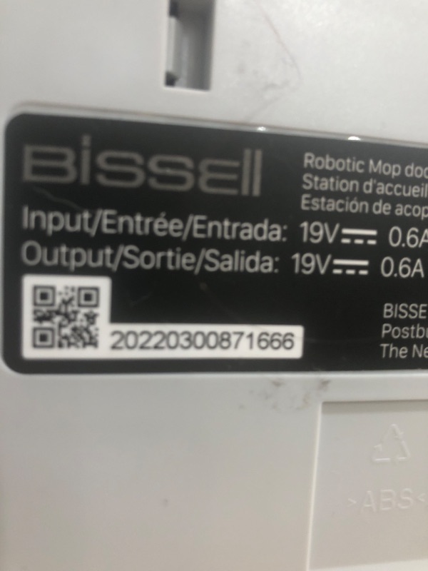 Photo 6 of ***USED - DIRTY - POWERS ON - UNABLE TO TEST FURTHER - MULTISURFACE CLEANER NOT INCLUDED***
 BISSELL ReadyClean Wet/Dry Mopping Hard Floor Robot, Auto-Pad Change Technology, LiDAR Advanced Home Mapping, WiFi- App Connection,Smart Docking,3571
