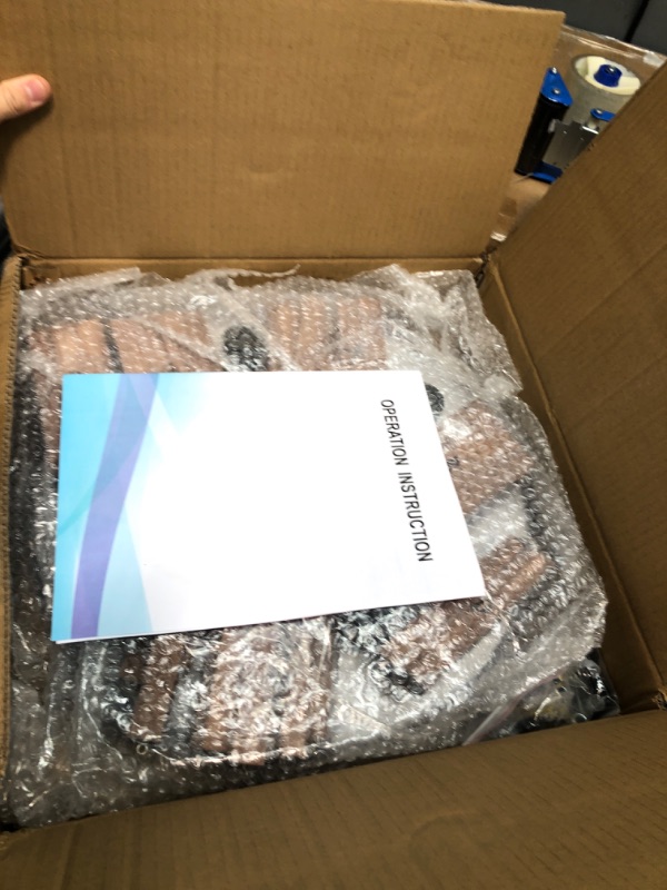 Photo 1 of MOUJOE 5-Light Semi Flush Mount Ceiling Light Fixture Rustic Wooden Chandelier Retro Ceiling lamp Oak and Black with E26 for Farmhouse