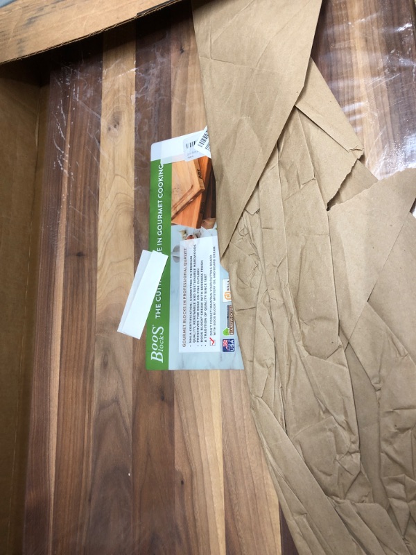 Photo 1 of John Boos Block WAL-R02 Walnut Wood Edge Grain Reversible Cutting Board, 24 Inches x 18 Inches x 1.5 Inches & Block BWCB Butcher Block Board Cream, 5 Ounce