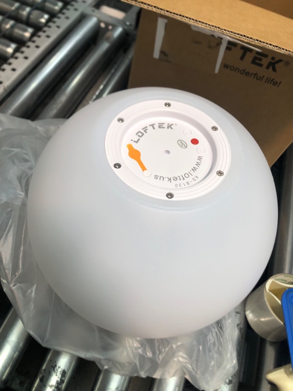 Photo 1 of LOFTEK LED Dimmable Floating Pool Lights Ball, 12-inch Cordless Night Light with Remote, 16 RGB Colors & 4 Modes, Rechargeable & Waterproof, Perfect for Indoor/Outdoor, Pool, Exhibition Decor, 1-Pack