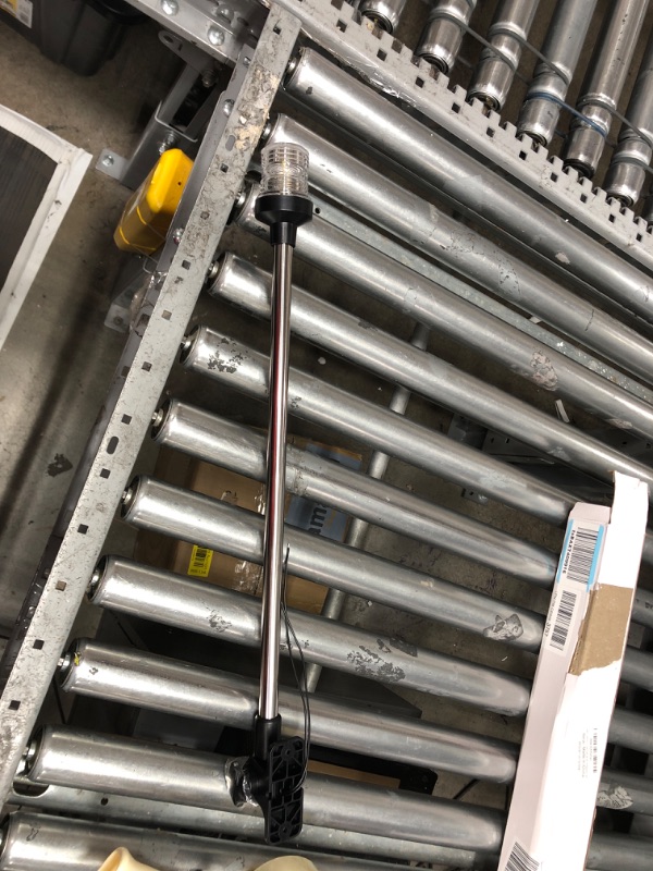 Photo 1 of Sebnux White LED Fold Down Boat Stern Light Boat Anchor Light for Pontoon and Fishing Boat (24")