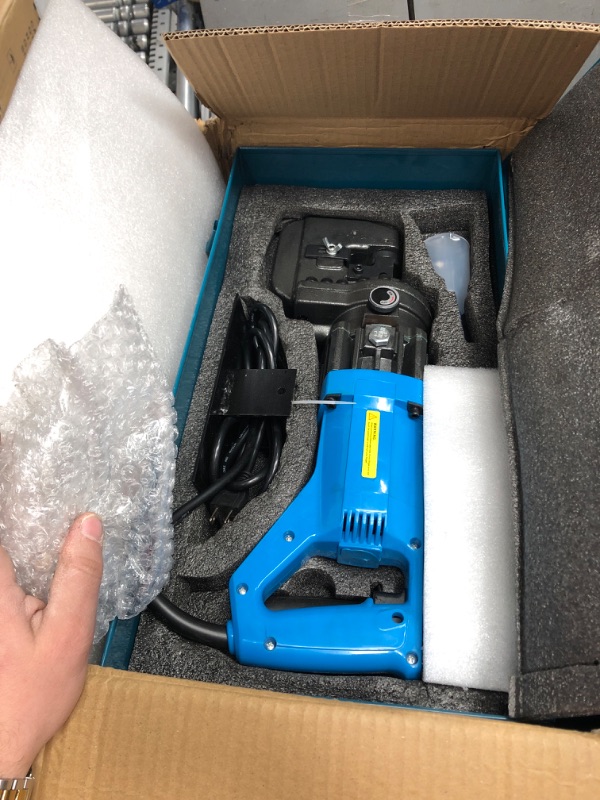 Photo 2 of (READ FULL POST) Bonvoisin Electric Hydraulic Hole Puncher ?1/4"-4/5" 1200W Punching Machine 110V Metal Hole Punch with Carbon Brush 5 Dies for Iron Copper Aluminum Plate Angle Steel