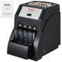 Photo 1 of VEVOR USD Coin Sorter, Coin Sorter Machine for USD Coin 1? 5? 10? 25?, Sorts up to 230 Coins/min, Coin Sorter and Wrapper Machine Holds 200 Coins Included 4 Coin Tubes, Black
