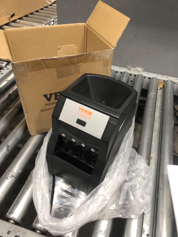 Photo 2 of VEVOR USD Coin Sorter, Coin Sorter Machine for USD Coin 1? 5? 10? 25?, Sorts up to 230 Coins/min, Coin Sorter and Wrapper Machine Holds 200 Coins Included 4 Coin Tubes, Black
