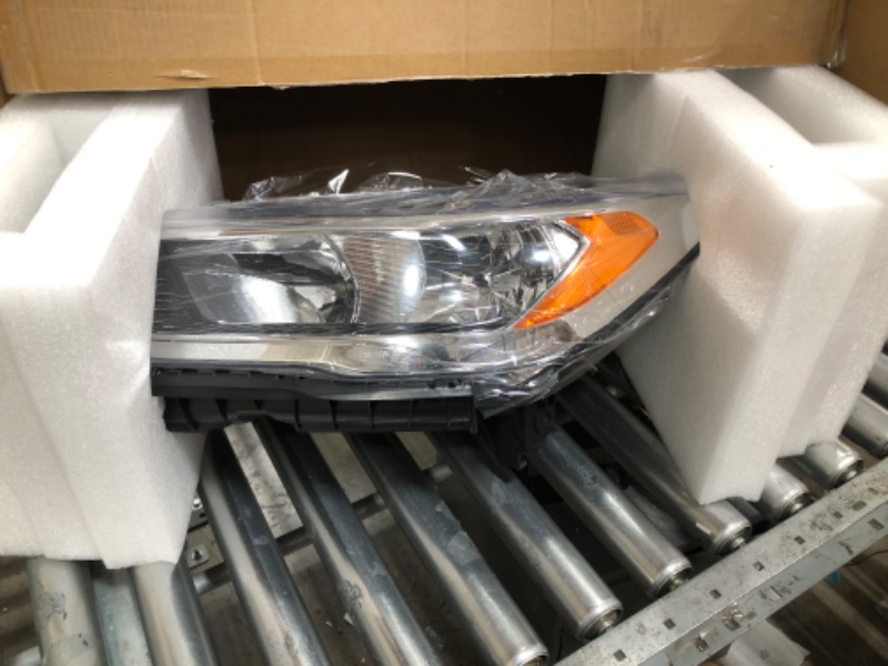 Photo 1 of for Ford Fusion Headlight Assembly 2017 2018 2019 2020 Halogen Projector Headlamp Replacement Chrome Housing Front Lamp Left Driver Side LH HS7Z13008H