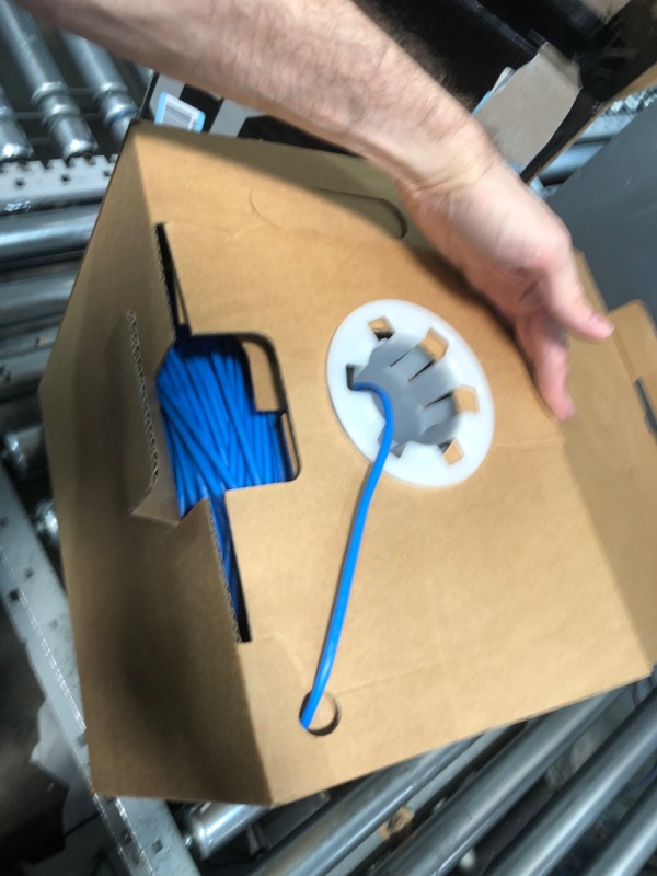 Photo 1 of CAT6 Plenum (CMP) Cable 1000FT | Network Analyzer Test Passed | 23AWG 4Pair, Solid 550MHz Network Cable 10Gigabit UTP,BLUE