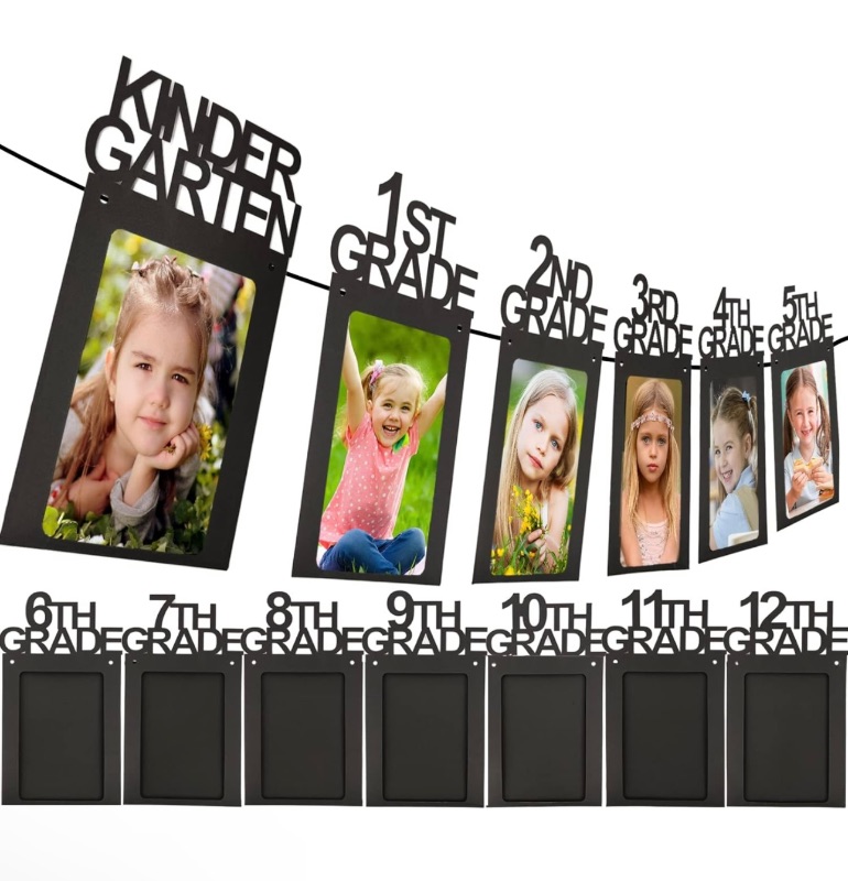 Photo 1 of 
2023 Graduation Decorations Graduation Photo Banner K-12 for Graduation Party Decor Class of 2023 Decorations 8x10 Paper Photo Frame Graduation Picture Banner for High School 2023 Graduation Party