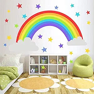 Photo 1 of BAMSOD RAINBOW WALL STICKERS NURSERY HOME DECOR 43X96