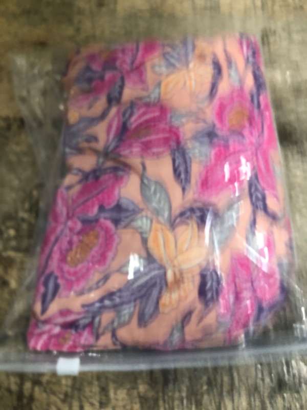 Photo 1 of MCEDAR Women's Wide Leg Palazzo Lounge Soft Pajama Pants Floral Print Elastic Waist Plus Size with Pockets P014 Small