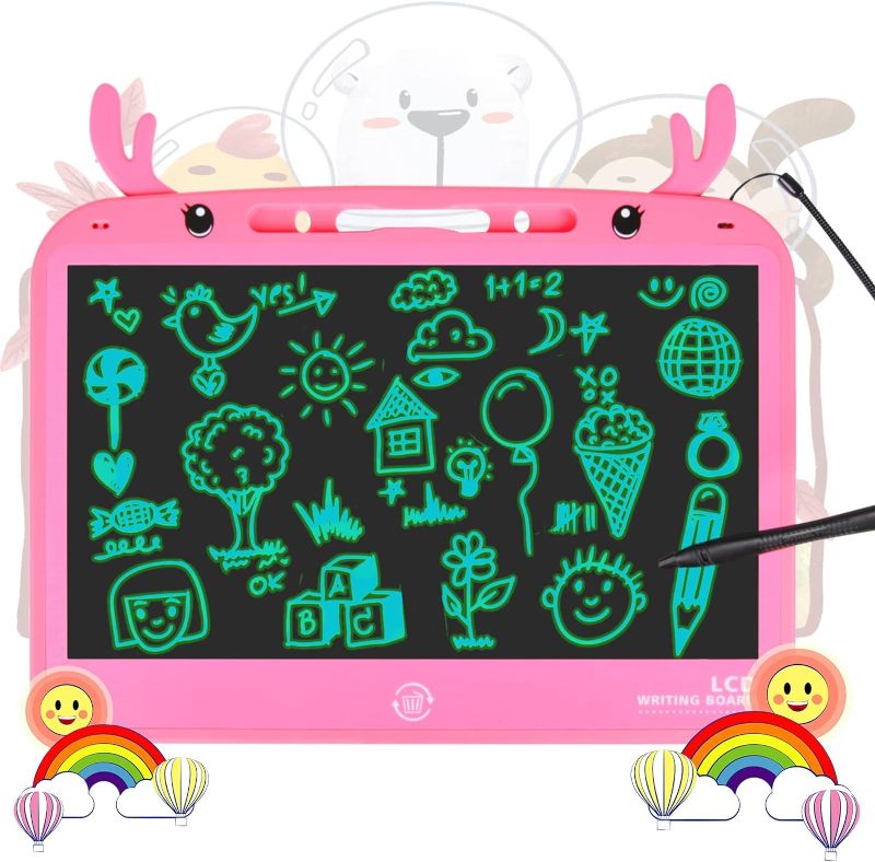 Photo 1 of AsiFancy LCD Writing Tablet for Kids,13.5 in Colorful Screen Electronic Drawing Pad,Erasable Reusable Toddler,Suitable 3 to 12Year Old Boys and Girls...
