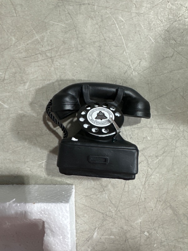 Photo 2 of Antique Phone Prop Retro Rotary Corded Old Fashion Landline Telephone Home Desk Decor Vintage Landline Telephone Home Ornament Photograph Props Prop Rotary Corded Old Fashion for Cafe