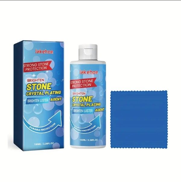 Photo 1 of 1pc, Highly Effective Crystal Stone Polishing Agent For Bathroom Floor Tiles - Renew And Clean Stone Materials, Remove Stains And Polish Effortlessly, Cleaning Supplies, Cleaning Tool
