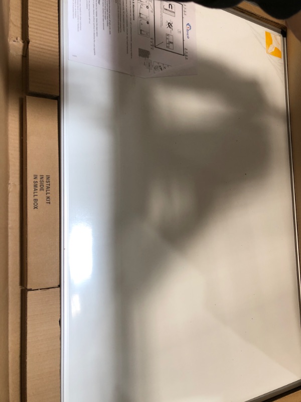 Photo 1 of XBoard Magnetic Dry Erase Board/Whiteboard, 36 X 24 Inches, Double Sided White Board,1 Dry Eraser & 3 Dry Erase Markers & 4 Push Pin Magnets 36" x 24"