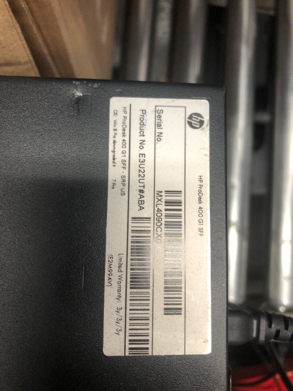 Photo 3 of PARTS ONLY DID NOT POWER ON 
Microsoft Authorized Refurbished- HP Elite Desktop PC Computer Intel Core i5 3.1-GHz, 8 gb Ram, 1 TB Hard Drive, DVDRW, 19 Inch LCD Monitor, Keyboard, Mouse, USB WiFi, Windows 10 (Renewed)