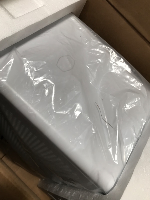 Photo 1 of Cooler Master NR200 White SFF Small Form Factor Mini-ITX Case with Vented Panel, Triple-slot GPU, Tool-Free and 360 Degree Accessibility, Without PCI Riser White NR200
