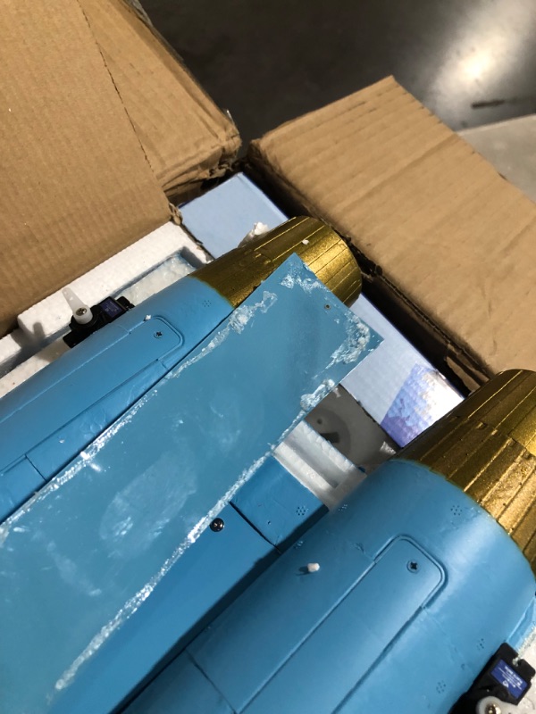 Photo 6 of ***DAMAGED - SEE COMMENTS***
Su-27 Twin 50mm EDF 4S ducted Fan Jet (Camo Blue-PNP-Transmitter, Receiver or Battery not Included)