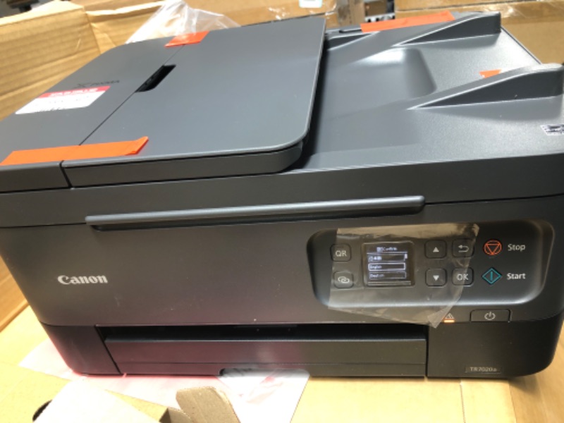 Photo 2 of Canon PIXMA TR7020a All-in-One Wireless Color Inkjet Printer, with Duplex Printing, Mobile Printing, and Auto Document Feeder, Black Canon Printer Only Black