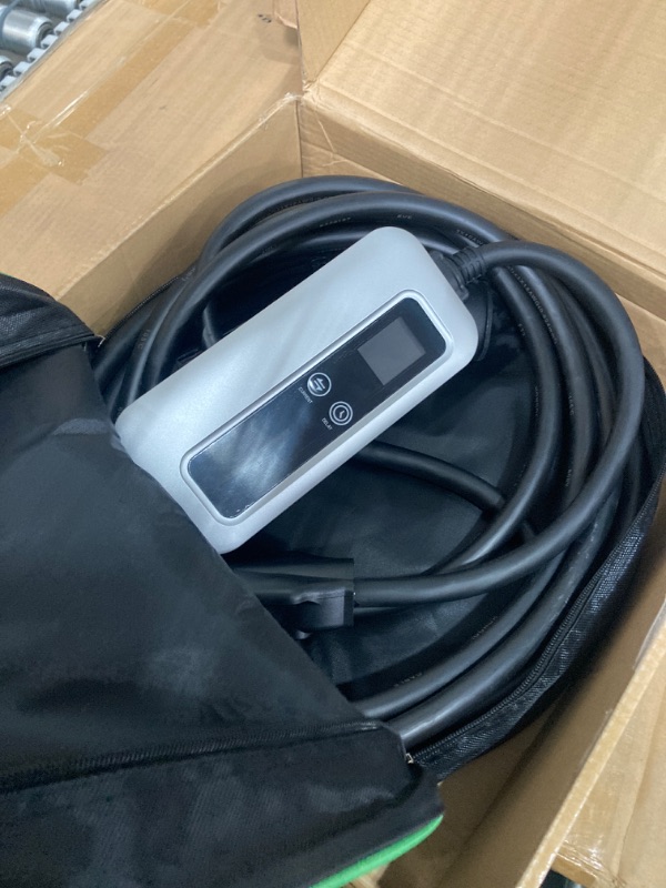 Photo 1 of Level 2 EV Charger, 32Amp 240V Portable J1772 Electric Car Charger with NEMA 14-50 Power Plug, Plug-in EV Charging Station with Timing Delay &10-32A Adjustable Amp, 25ft Extension Cord