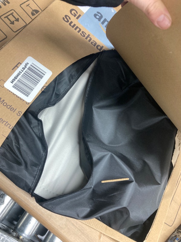 Photo 2 of (READ FULL POST) REEVAA® Upgrated Tesla Model 3 Sunshade Roof 2020-2023 Foldable [No-Sagging, No Gaps] Tesla Model 3 Accessories Heat Insulation Glass Sun Shade for Model 3 2020-2023 2PCS, Gen 3 White Grey Tesla Model 3 2020-2023