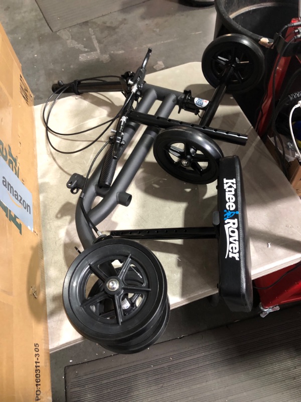 Photo 1 of ***MISSING PARTS - SEE COMMENTS***
KneeRover Economy Knee Scooter Steerable Knee Walker Crutch Alternative with DUAL BRAKING SYSTEM in Matte Black