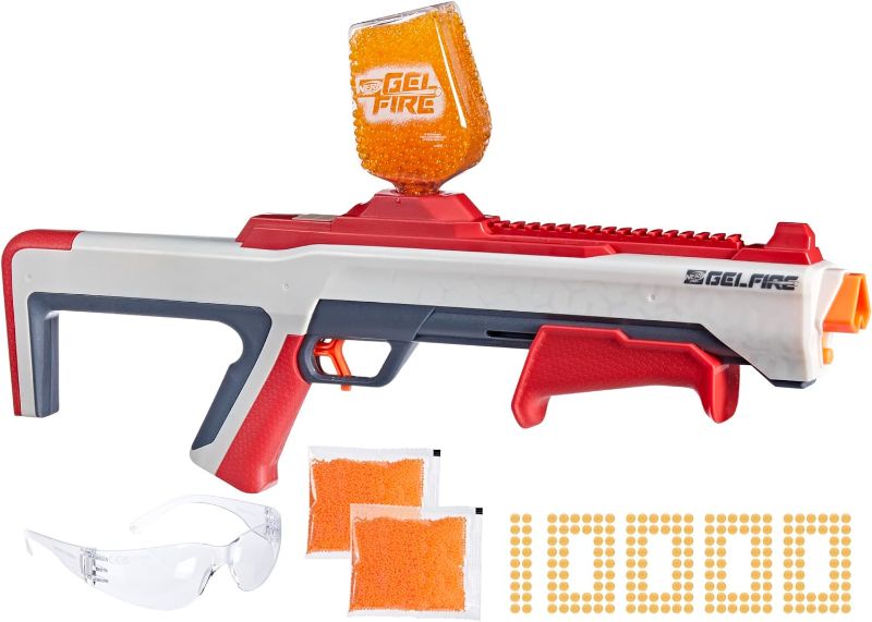 Photo 1 of ***USED - MISSING HOPPER, UNABLE TO TEST***
NERF Pro Gelfire Raid Blaster, Fire 5 Rounds at Once