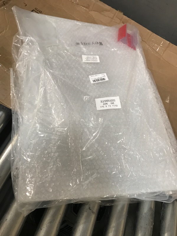 Photo 1 of 2 Pcs Counter Desk Sneeze Guard 6 Pcs Acrylic Panels Holder Acrylic Desk Divider Partition for Business, Office, School 24 Inch x 16 Inch, Fasten Panels from 1/ 8 Inch to 1/ 4 Inch Thick