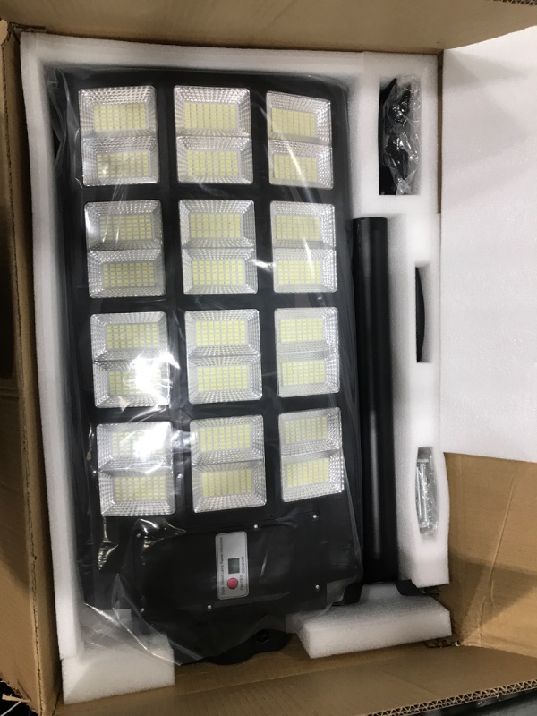 Photo 2 of 1800W Solar Street Lights Outdoor Waterproof,180000 lumens, Dusk to Dawn Solar with Motion Sensor and Remote Control, Solar Flood Lights Lamp Outdoor for Yard, Garden, Path, Parking lot