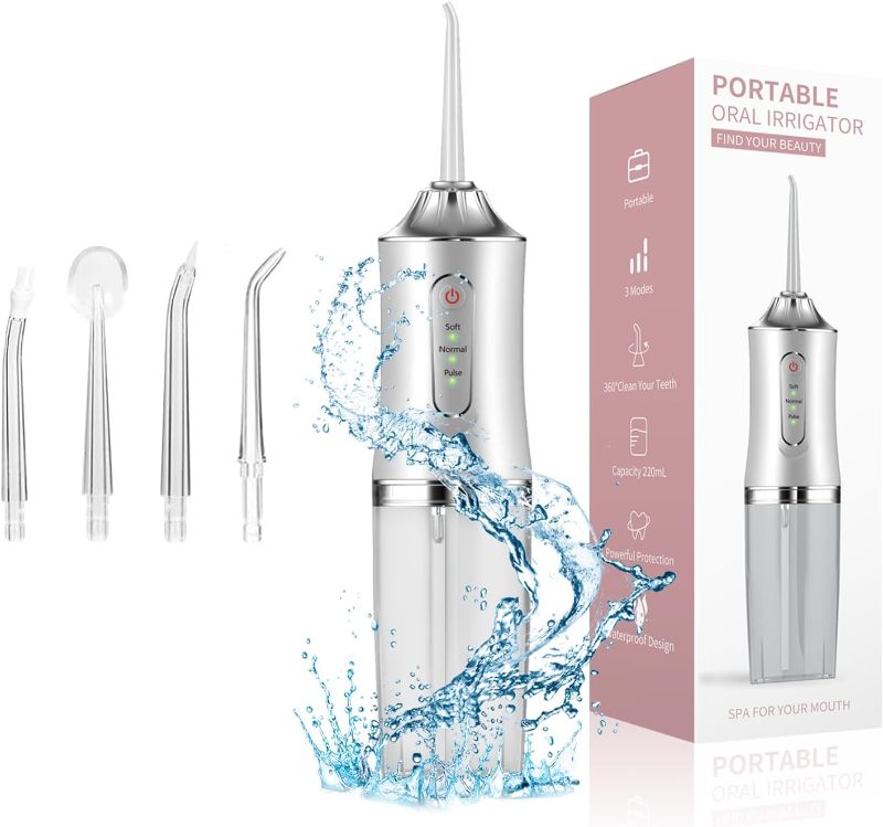 Photo 1 of ***Similar to stock photo*** Water Dental Flosser Oral Irrigator with 3 Modes Cordless Water Teeth Cleaner 