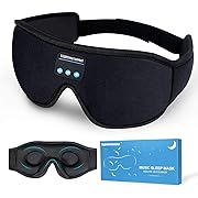 Photo 1 of Sleep Headphones, Bluetooth 5.0 Wireless 3D Eye Mask, Lightimetunnel Washable Sleeping Headphones for Side Sleepers With Adjustable Ultra Thin Stereo Speakers Microphone Hands Free for Insomnia Travel